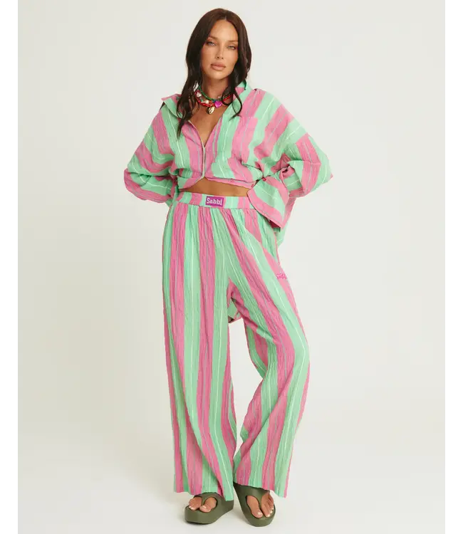 Sabbi Sabbi The Mexicola Pant Pop Stripe Green
