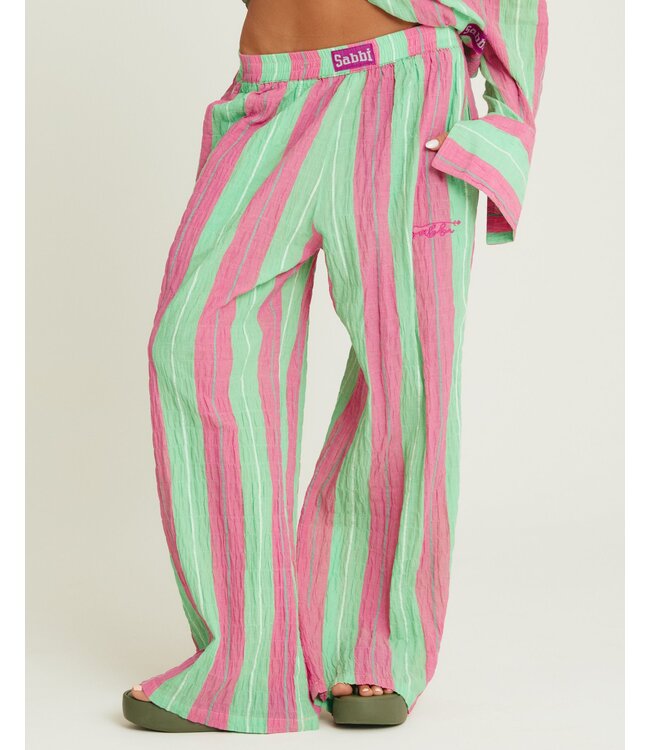 Sabbi Sabbi The Mexicola Pant Pop Stripe Green