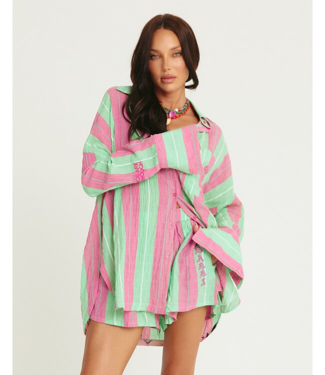 Sabbi Sabbi The Don Julio Shirt Pop Stripe Green