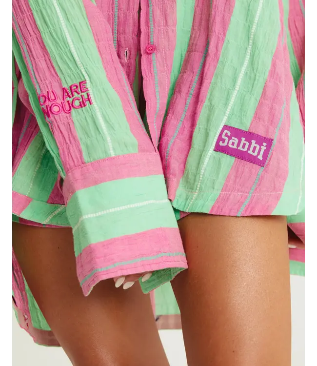 Sabbi Sabbi The Don Julio Shirt Pop Stripe Green