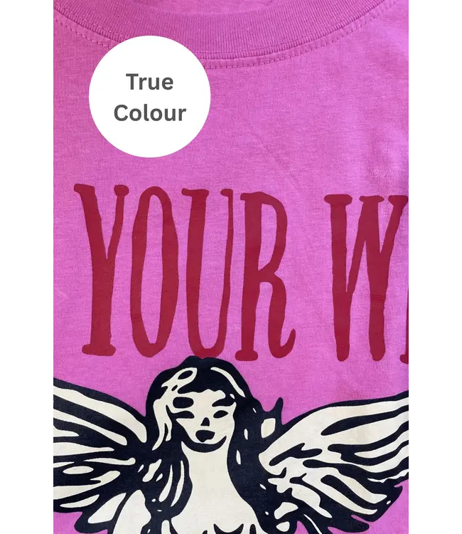 Sabbi Sabbi The Very Oversized Find Your Wings Tee Pink