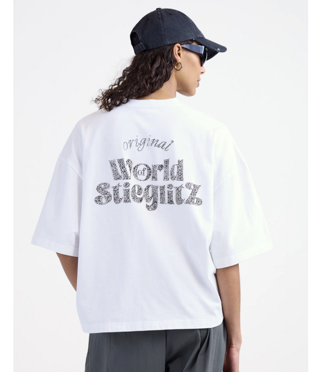 Stieglitz Stieglitz World Of Stieg Boxy T-shirt White