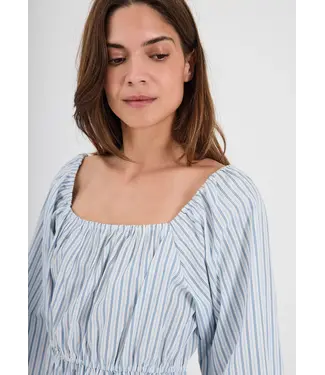 Norr Norr Alva Top Light Blue Stripe