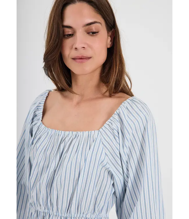 Norr Norr Alva Top Light Blue Stripe