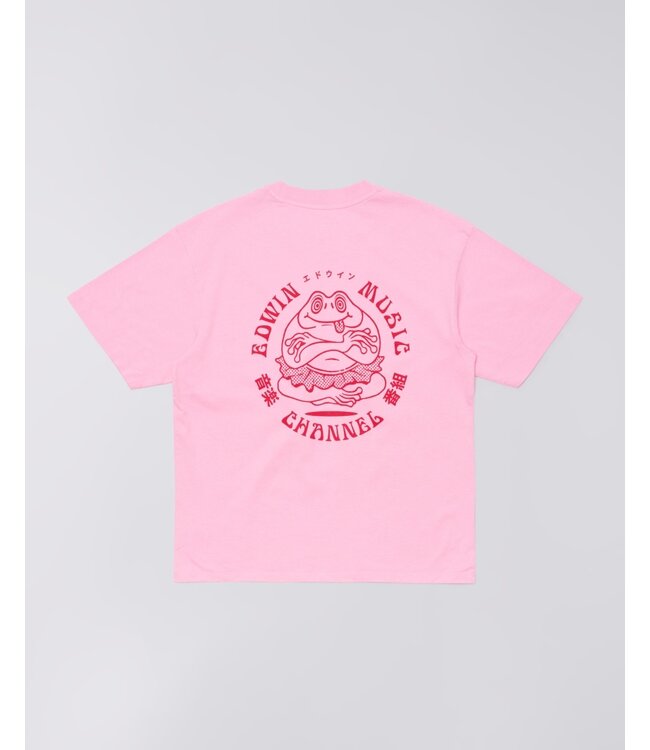 Edwin Edwin Music Channel T-shirt Begonia Pink