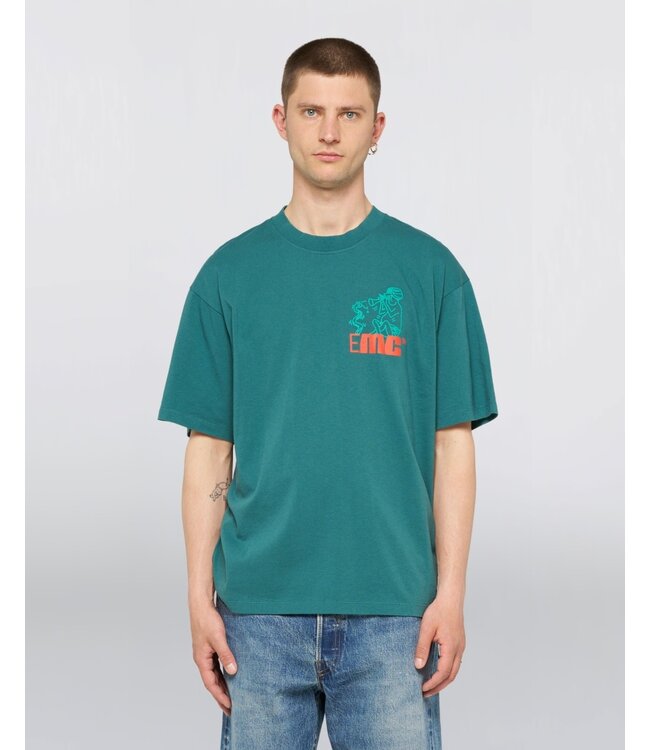 Edwin Edwin  Charmer Chest T-Shirt Mediterranae