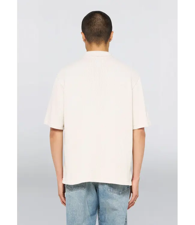 Edwin Edwin Rick Polo Jersey Mini Jacquard Gray Garment washed