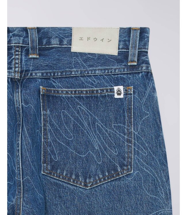 Edwin Edwin Shizuku Matrix Pant Arctic Blue Denim Mid Stone Wash 130226