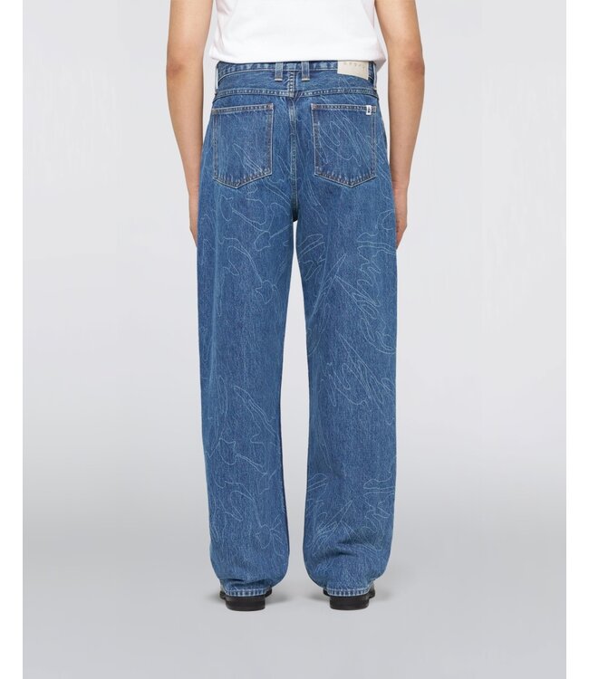 Edwin Edwin Shizuku Matrix Pant Arctic Blue Denim Mid Stone Wash 130226