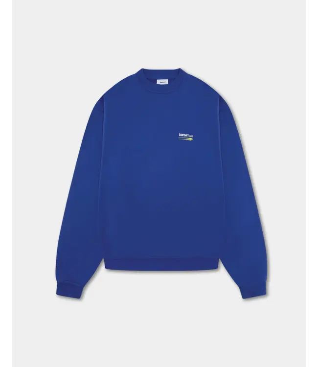 Bareen Bareen Oversized Crewneck Moto Cobalt Blue