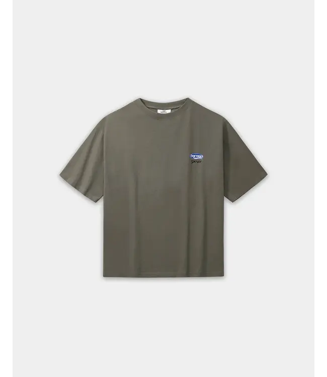 Bareen Bareen Box Fit T-shirt Moto Stone Grey