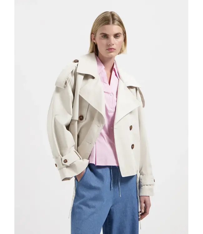 Nous Sommes Labels Nous Sommes Label  Odette Short Trench Sand