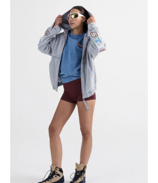 Stieglitz Stieglitz Ado Zipped Denim Hoodie Grey