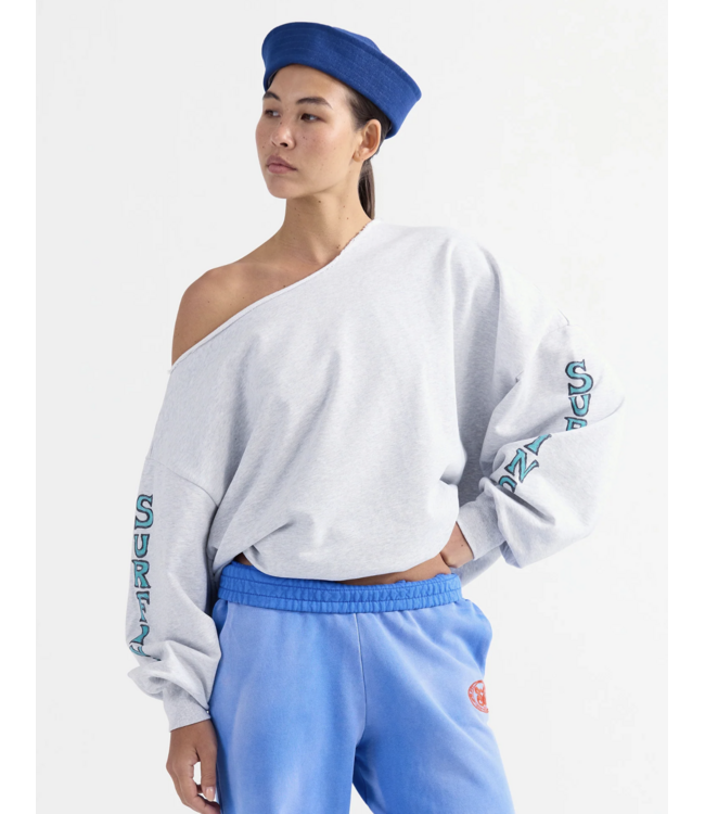 Stieglitz Stieglitz Winny Off-Shoulder Oversized Sweater Melange Grey