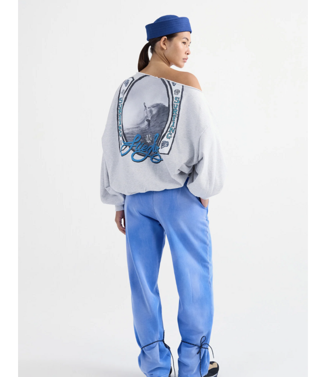 Stieglitz Stieglitz Winny Off-Shoulder Oversized Sweater Melange Grey