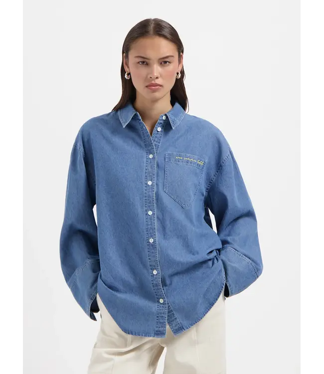 Nous Sommes Labels Nous Sommes Label  Greta Chambray Shirt Light Blue