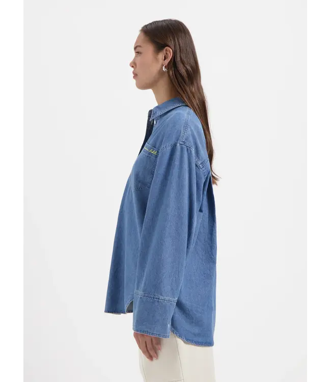 Nous Sommes Labels Nous Sommes Label  Greta Chambray Shirt Light Blue