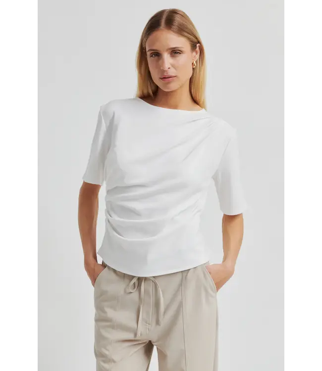 Second Female Second Female Ulina Drape Tee White