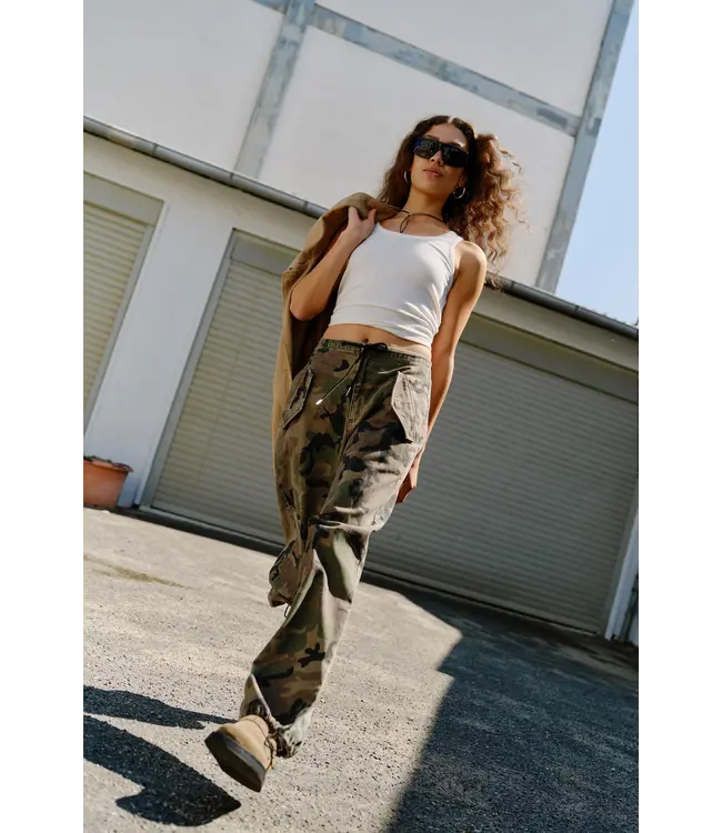 IVY Copenhagen Ivy- Penny Parachute Pant Wash Camouflage