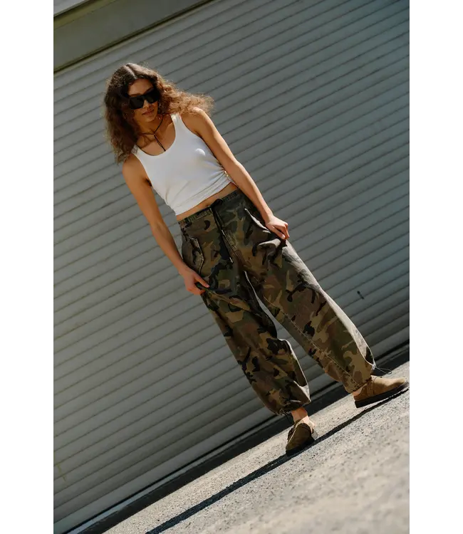 IVY Copenhagen Ivy- Penny Parachute Pant Wash Camouflage