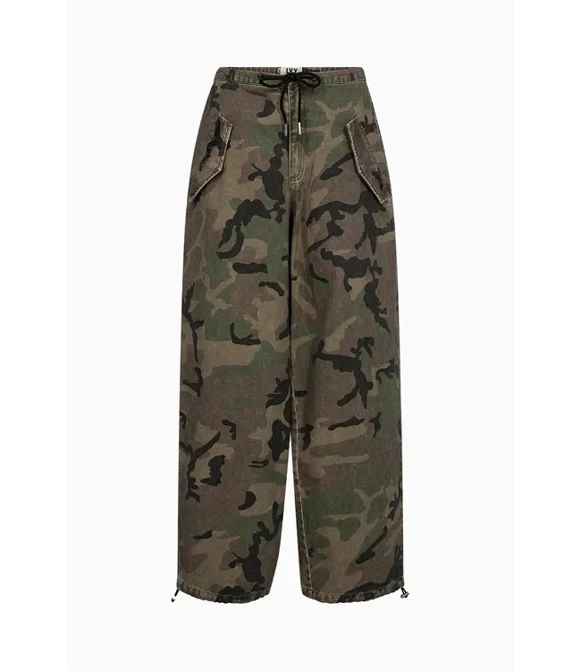 IVY Copenhagen Ivy- Penny Parachute Pant Wash Camouflage