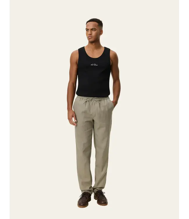 Les Deux Les Deux Patrick Linen Pants Laurel Oak Sand
