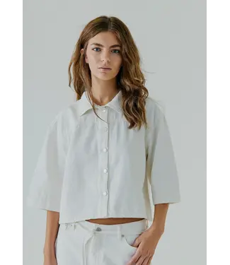 Norr Norr Kenzina ss Shirt White Wash