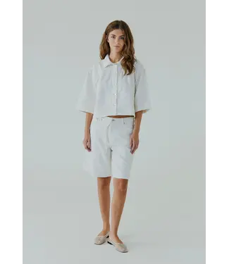 Norr Norr Kenzina Denim Short White Wash