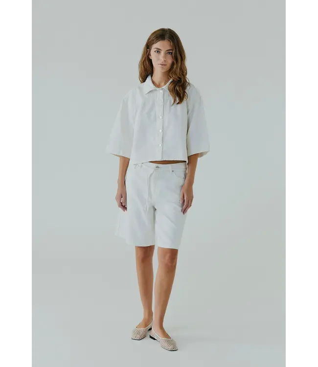 Norr Norr Kenzina Denim Short White Wash