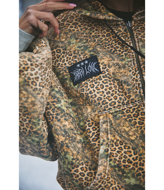 Sabbi Sabbi The Be Happy Leopard Padded Bomber