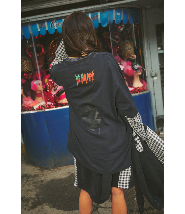 Sabbi Sabbi The Be Happy Gingham Longsleeve Tee