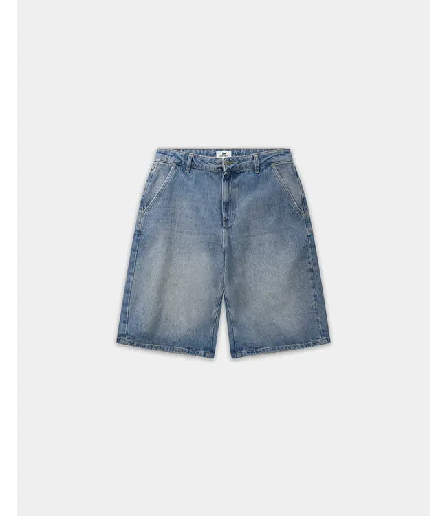 Bareen Bareen Straight Denim Shorts Faded Blue