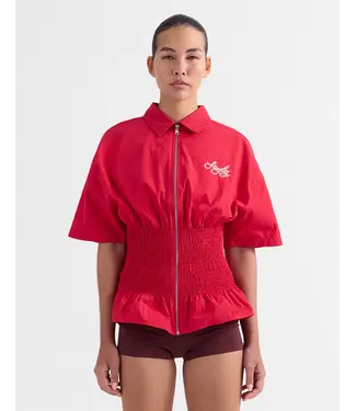 Stieglitz Stieglitz Kyla Smocked Blouse Red