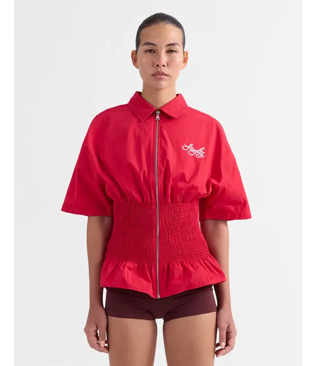 Stieglitz Stieglitz Kyla Smocked Blouse Red