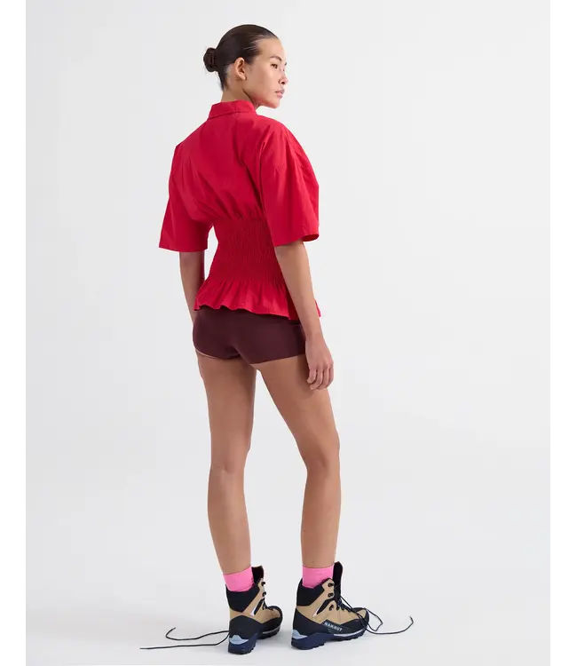 Stieglitz Stieglitz Kyla Smocked Blouse Red