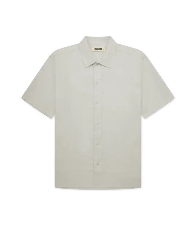woodbird Woodbird Banks Linen Shirt Stone