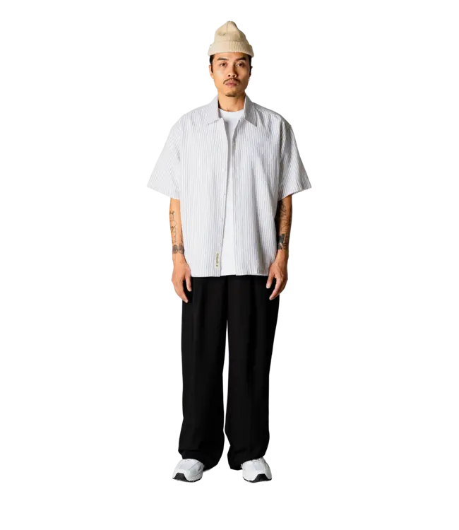 woodbird Woodbird Wang Tai Stripe Shirt White Stripe