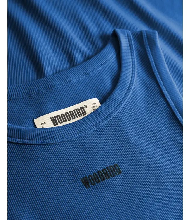Woodbird Female Woodbird Female Dee Rib tank Top Cobalt Blue