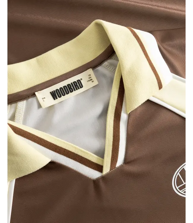 Woodbird Female Woodbird Female  Waka S/S Sports Polo Mid Brown