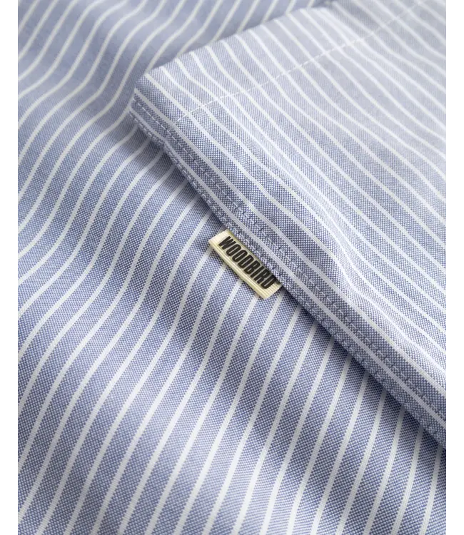 woodbird Woodbird Wang Ox Flower Shirt Light Blue