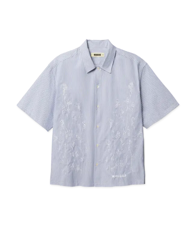 woodbird Woodbird Wang Ox Flower Shirt Light Blue