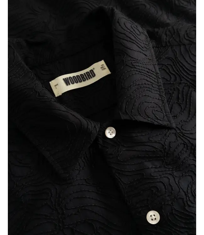 woodbird Woodbird Wang Embroidery Shirt Black