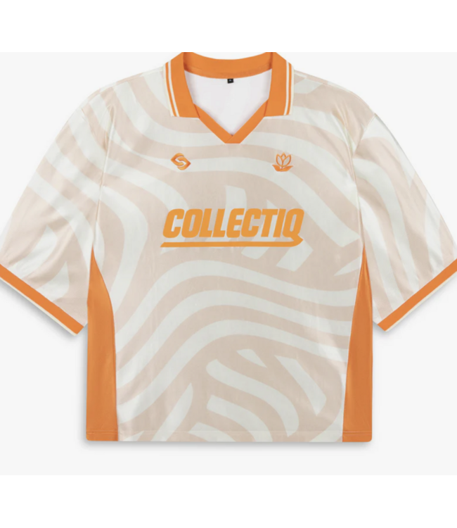Collectiq Collectiq Wavy Petal Soccer  Jersey Orange