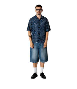woodbird Woodbird Wang Denim Lace Shirt Blue Black