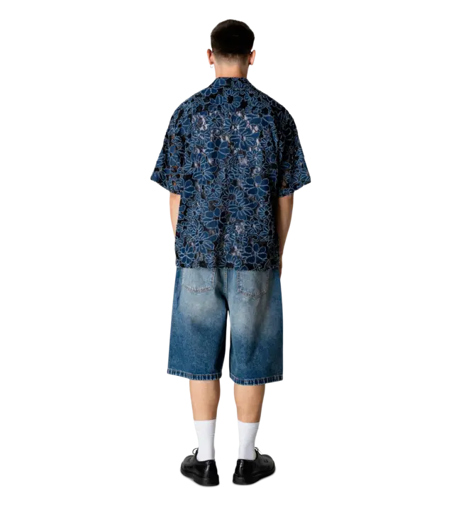 woodbird Woodbird Wang Denim Lace Shirt Blue Black