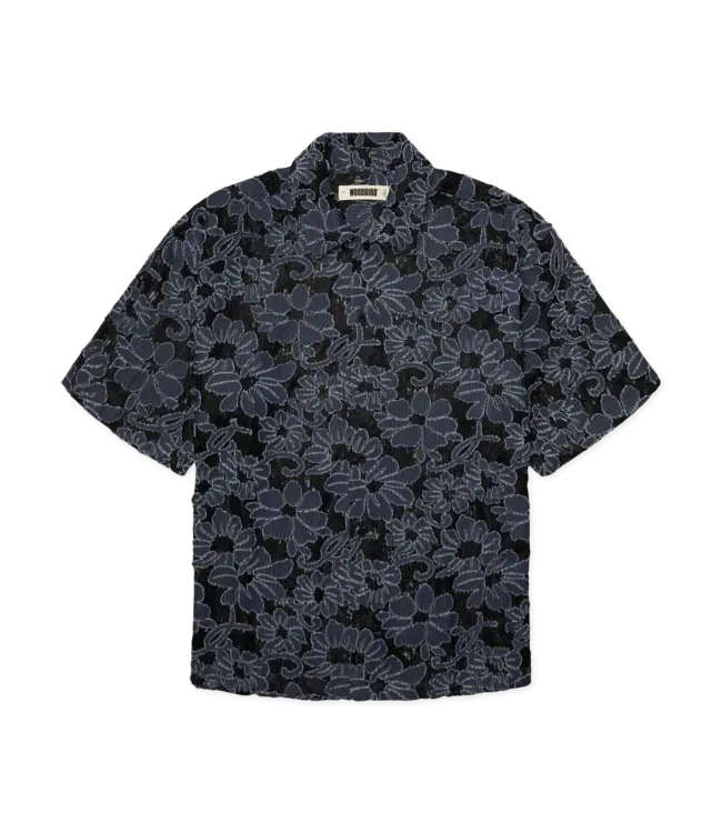 woodbird Woodbird Wang Denim Lace Shirt Blue Black