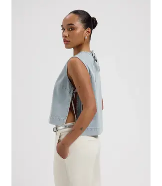 Nous Sommes Labels Nous Sommes Label Dana Denim Top Light Blue