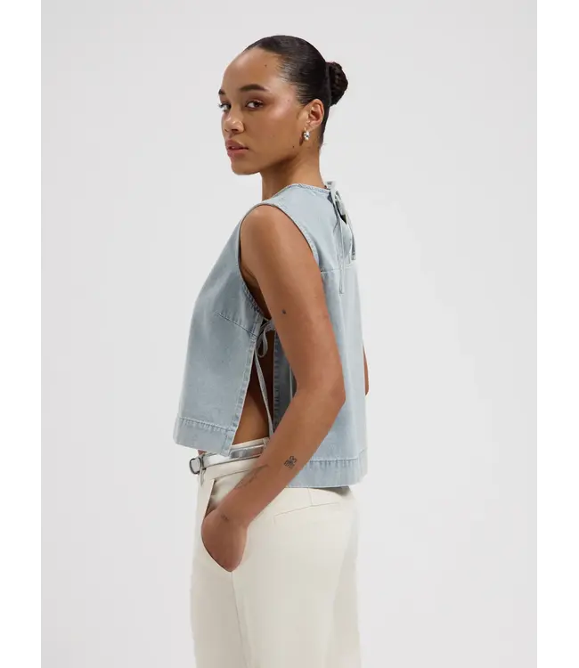 Nous Sommes Labels Nous Sommes Label Dana Denim Top Light Blue