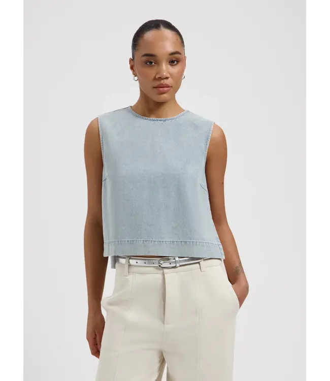 Nous Sommes Labels Nous Sommes Label Dana Denim Top Light Blue