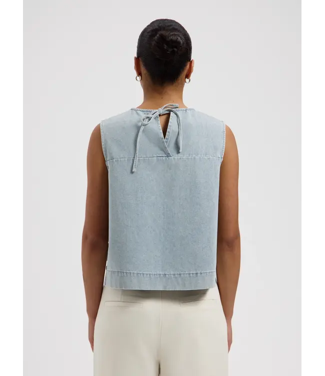 Nous Sommes Labels Nous Sommes Label Dana Denim Top Light Blue
